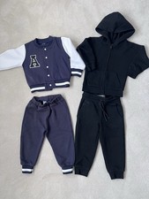 2 Hoodie & jogger Bundle Set For Boys. Navy & Black. Age 18-24 Months. Used