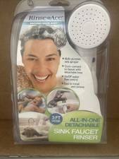 Rinse Ace Sink Faucet Rinser All In One Detachable  Snap On  3ft Hose