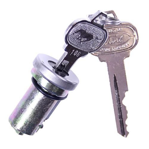 Trunk lock cylinder with - lock, pony