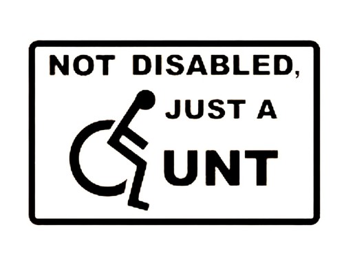 Not disabled just unt - not, vinyl