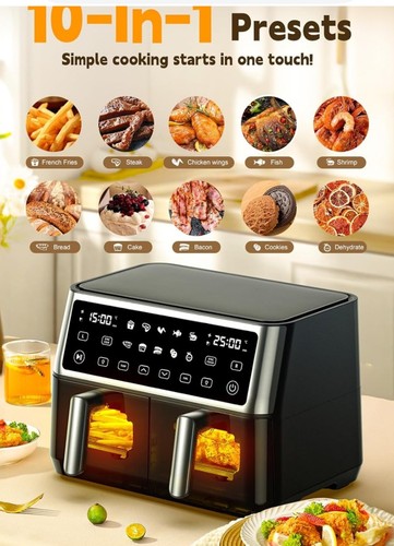 Dual 10l airfryer tomato - ,
