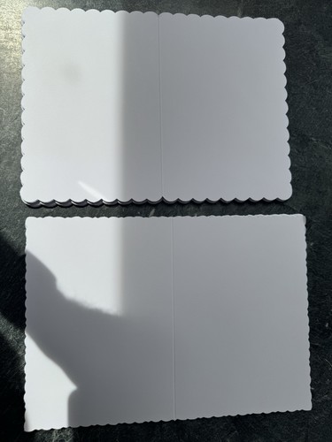 Plain white card blanks - plain,