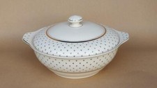 John Maddock Ivory Ware  Gold Stars Serving Tureen bowl with Lid 21.5 cm diam