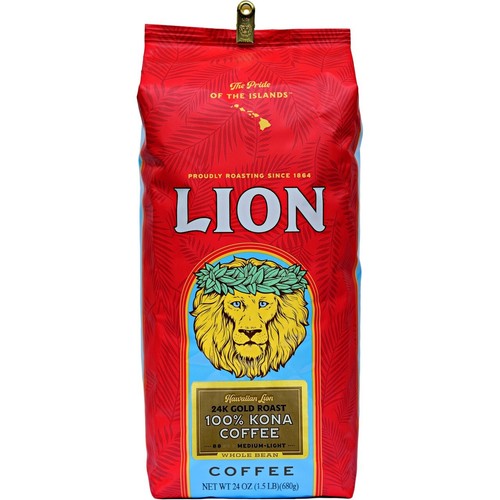 Lion coffee hawaiian - hawaiian, 24k