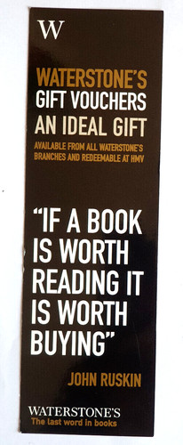 John ruskin quote bookmark - quote,