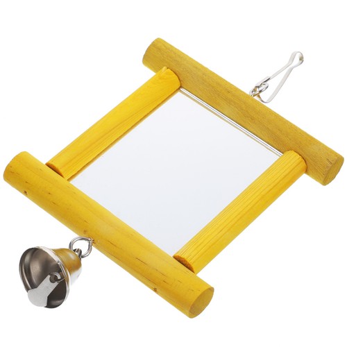 Bird mirror wooden parrot - mirror,