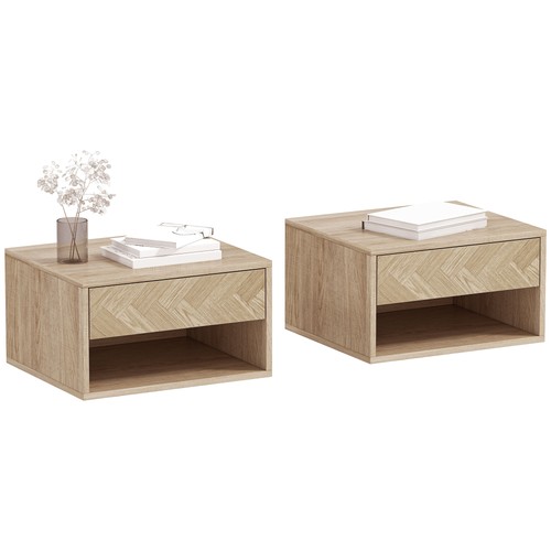 Homcom floating nightstands - homcom,