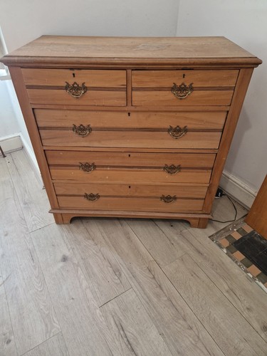 Victorian pine chest - chest, of