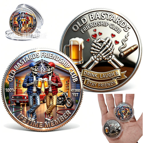 Old friends forever club coin - forever,