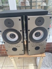 Mission 737R Vintage Speakers 120W Matching Pair Good sound working 