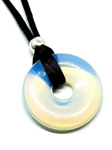 Opalite donut necklace - opalite,