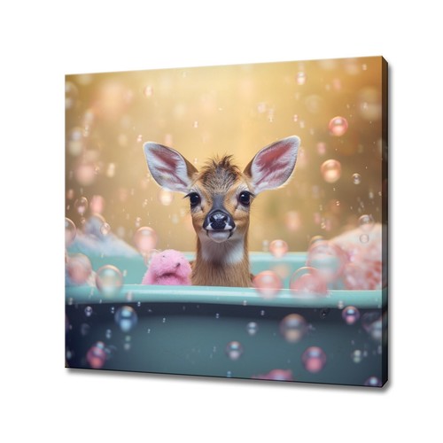 Cute baby deer the bath - in,
