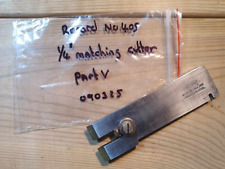 Vintage Record No 405 Plane 1/4" Matching Cutter Iron Old Woodworking Hand Tools