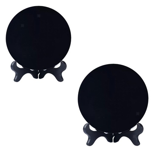 Obsidian circle disc black - circle,