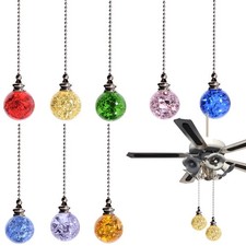 Round Crystal 50CM Chain Round Pull Chain Cord Bathroom Light Switch Pendant