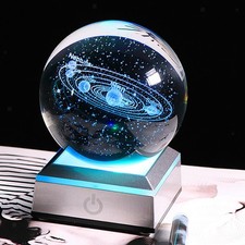 3D Solar System Model Crystal