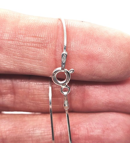 Silver chain necklace - silver,