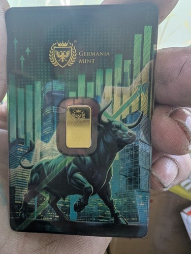 Germania mint 24k gold bull - mint,