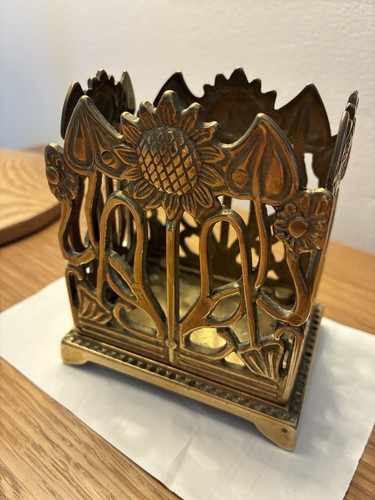 Brass metal art nouveau - brass,