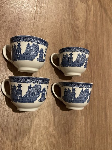 Willow pattern cups set - willow,