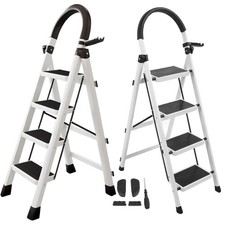 Heavy Duty 4 Step Metal Ladder