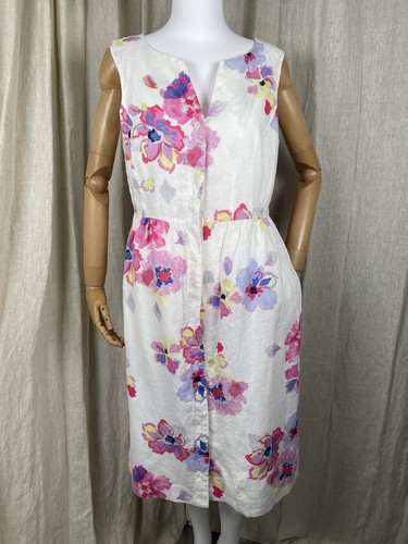 Joules lisia white floral flax - joules,
