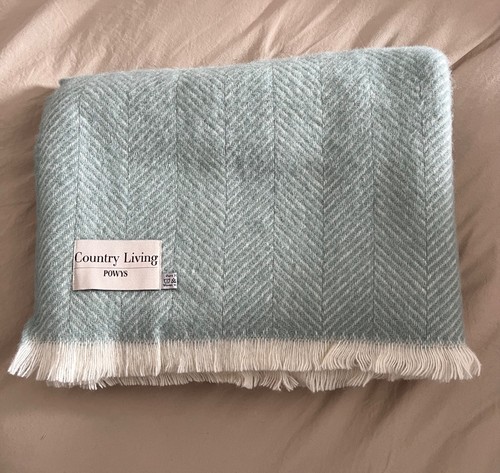 Pure new wool blanket - new, throw