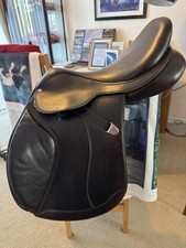 Bates Caprilli Close contact 17.5” Brown Luxe Leather Jump Saddle