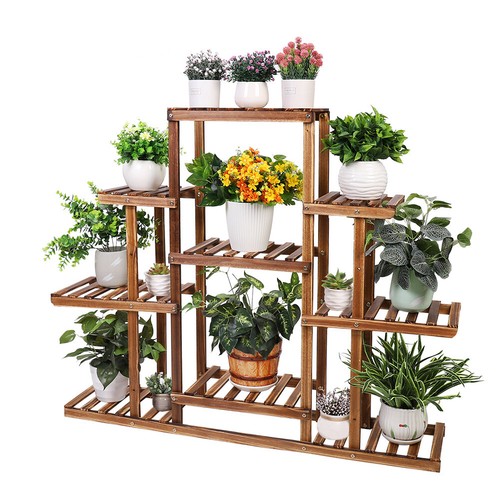 Tier flower rack wood - 9,