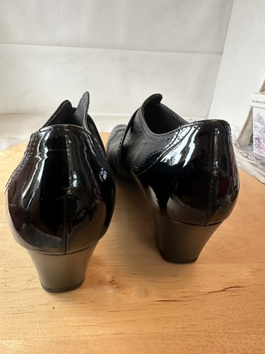 Gabor black leather shoes - black,