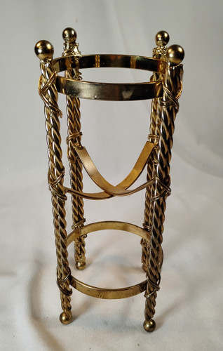 Vintage brass orb globe - vintage,
