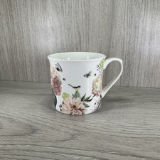 Tesco Fine China Floral Mug Tea Coffee Kitchenware Drinkware Birds Butterfly 