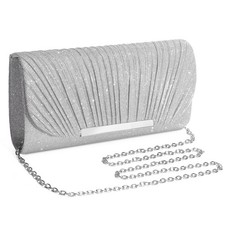 Women Envelope Clutch Evening Bag Glitter Wedding Prom Cocktail Party Handbag UK