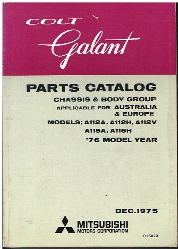 Mitsubishi galant mk2 - galant, saloon