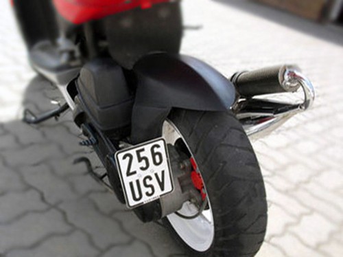 License plate holder for motor - plate,