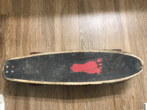 Old school skateboard - old,