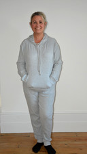 EX F & F GREY RIBBED