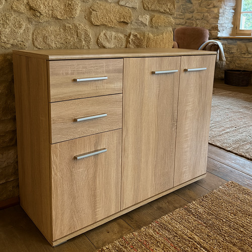 Oak sideboard cupboard storage - cupboard,