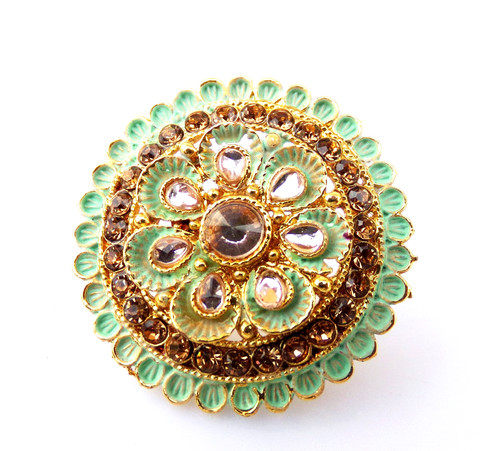 Gold tone filigree design - filigree,