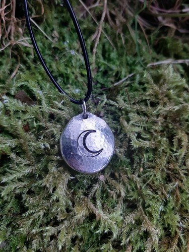 Moon pendant necklace - pendant,