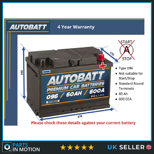 Battery fits jaguar - x, type