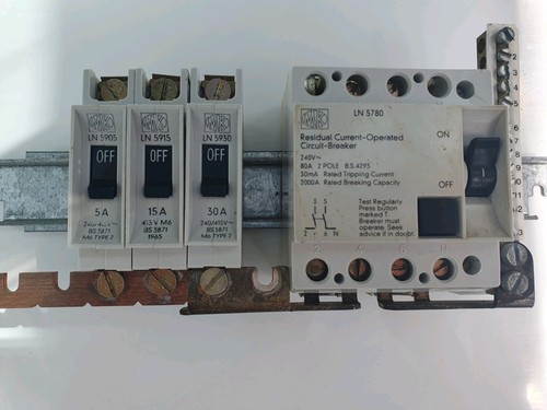 Mcb rcd job lot - bus, old