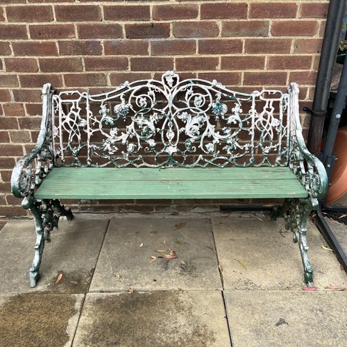 Reproduction cast iron bench - cast,