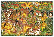 Hindu temple mural kerala - hindu,