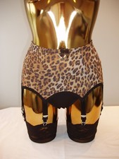 Suspender Belt 8 Strap Leopard