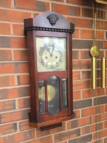 Antique victorian wall clock - antique,