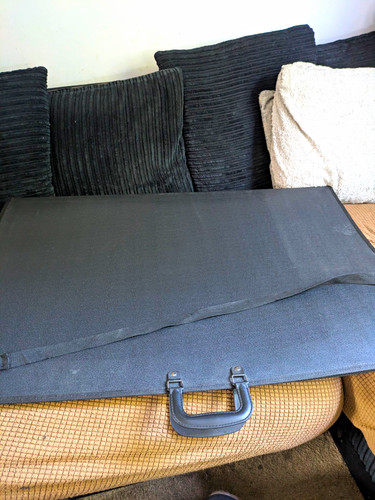 Art portfolio case with - art,