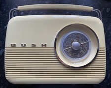 Bush TR82DABCC Retro DAB / FM / LW / MW Radio – Cream & Brown – Tested Working