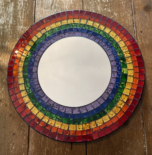 Handmade mosaic mirror - handmade, on