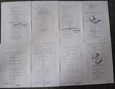 LOT OF 8 ORIGINAL AUTOGRAPHED